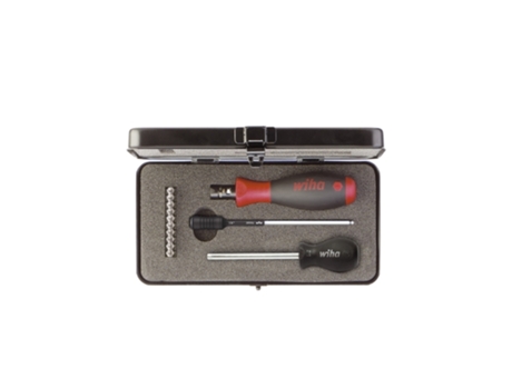 WIHA Juego de destornilladores dinamométricos TorqueVario®-S TORX®, TORX PLUS®, de 14 unid., con limitación del par de apriete de ajuste variable d...