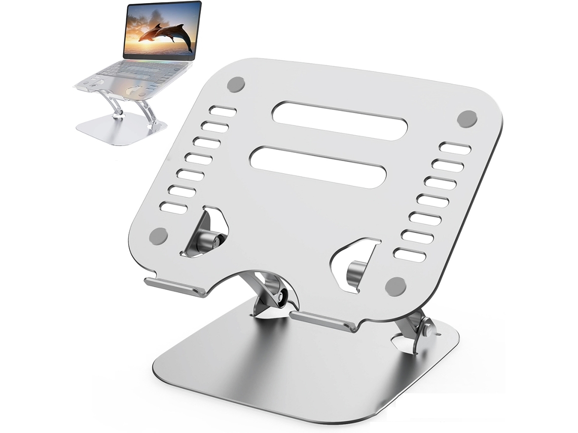 Soporte Para Portátil Con Altura Ergonómica Y Ángulo Ajustable. Compatible Con La Mayoría De Portátiles*.