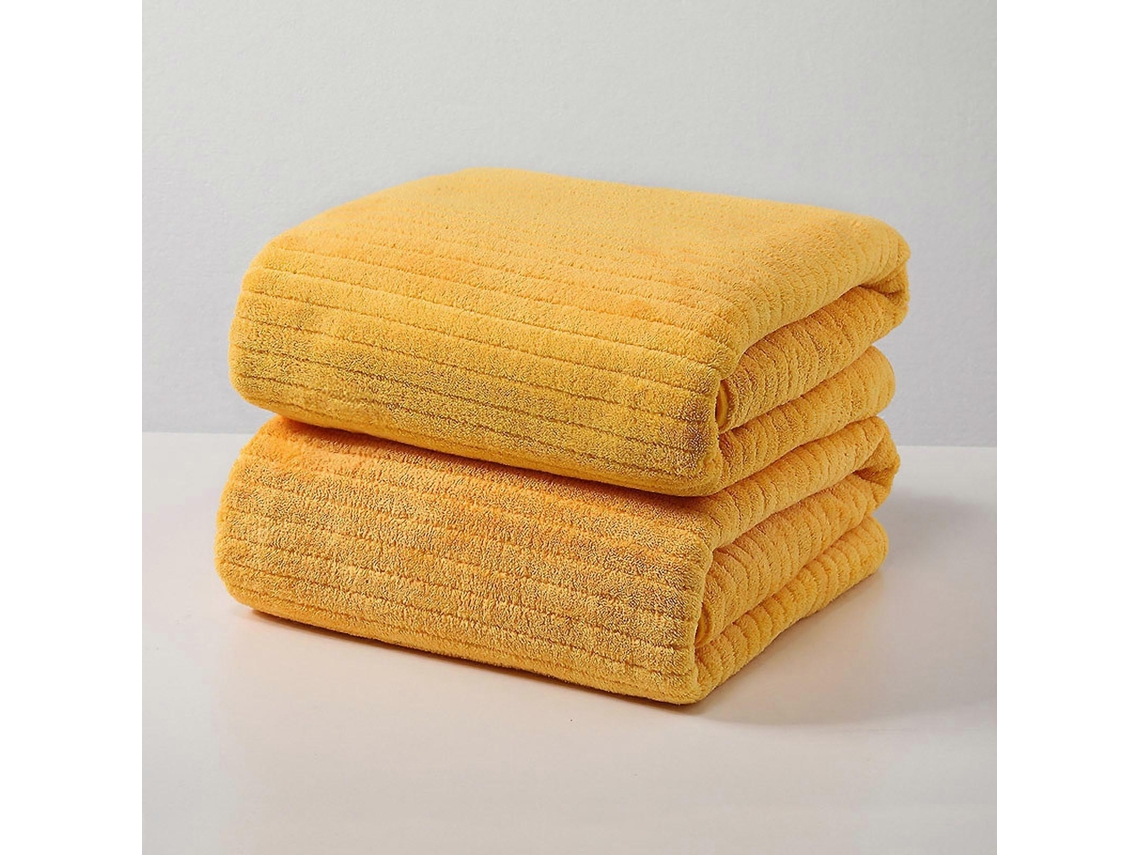 Toalla de pelo de terciopelo para adultos, absorbente, de secado rápido, sin pelusa, con estampado de rayas. Rosewell