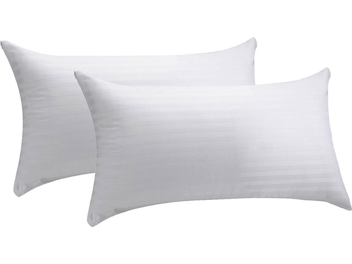 Pack de 2 Fundas PIKOLIN de Almohada PIKOLIN 100% Algodón Cutí Transpirable (90X35Cm) Blanco