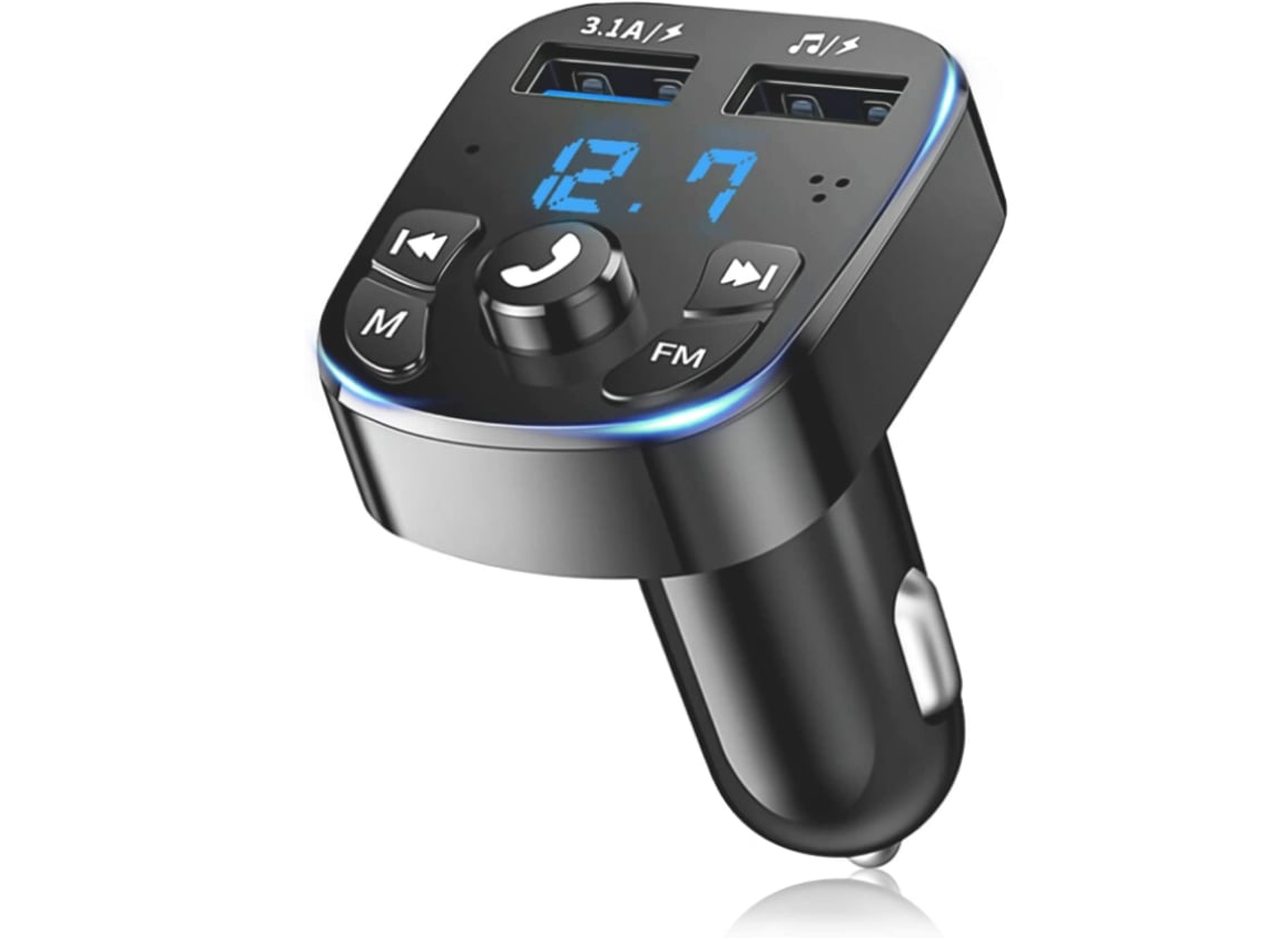 Transmissor Fm Bluetooth Yizhood S5 Dual Usb Usb Drive Negro