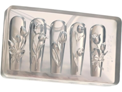Molde De Silicona Con Forma De Tulipán: Herramienta Profesional Para Manicura. Perfecto Para Diversas Ocasiones.