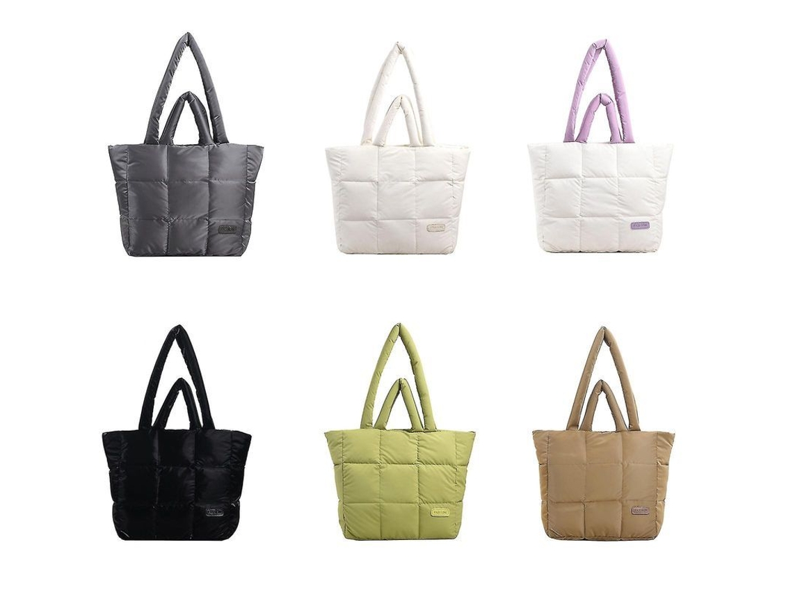 2026-bolso De Mano Casual Con Capacidad Grande Bolsa Tote Acolchada Bandolera Para Mujer