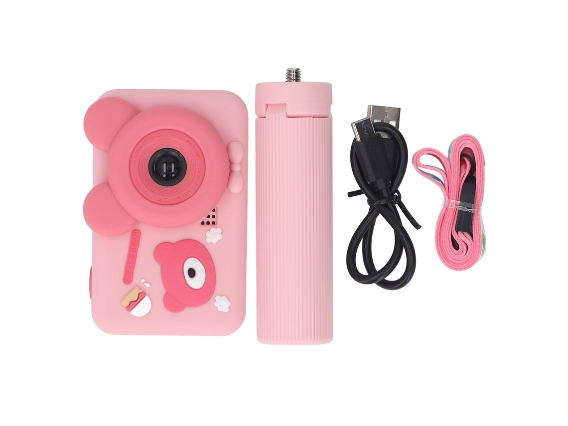 Cámara digital de 48 MP y 1080p para vlogging, estudiantes y niños, compacta y portátil.