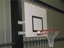 Canasta de Baloncesto SPORTI FRANCE Soporte de pared rectangular Blanco (Única)