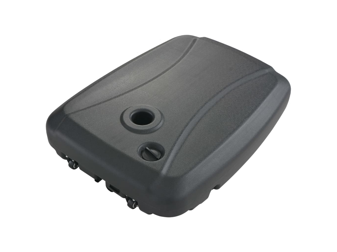 Base Sombrilla VIDAXL Negro Plástico