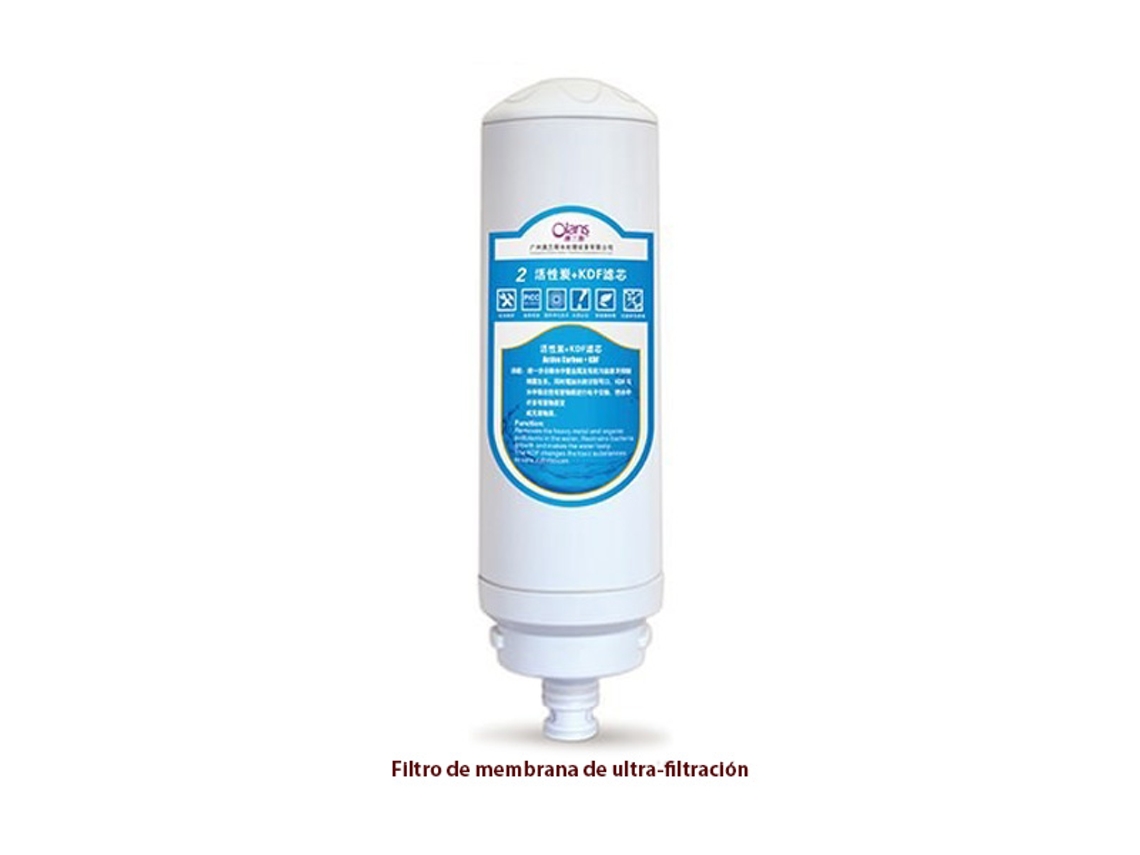 Filtro de KDF y gránulos de coco activo para purificador de agua YATEK W01