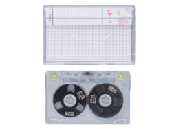 Fitas cassete Mali brancas de 46min, para gravação de música, baixo ruído, alta saída, diy, reel to reel, preto