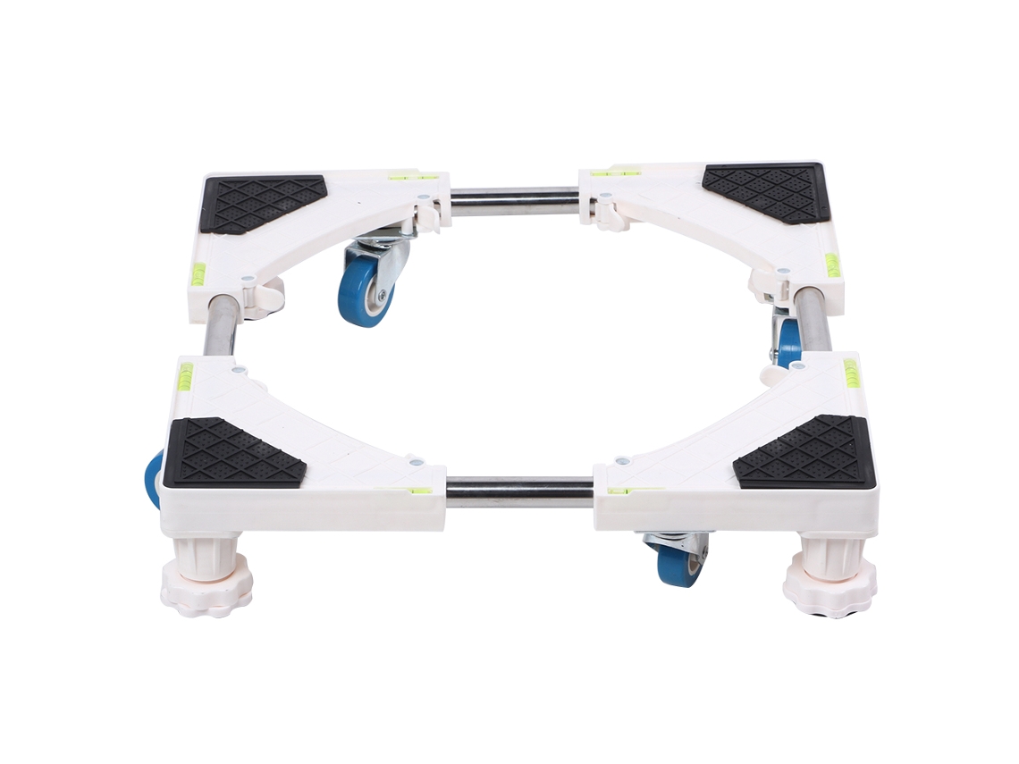 Base Para Lavadora Con Ruedas Universales, Ajustable, De 42 A 62 Cm, De Abs Y Acero Inoxidable 304.