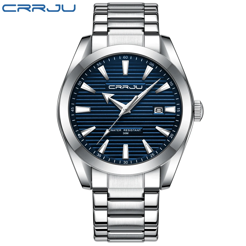Reloj De Pulsera Luminoso Multifuncional Para Hombre (azul Plateado)