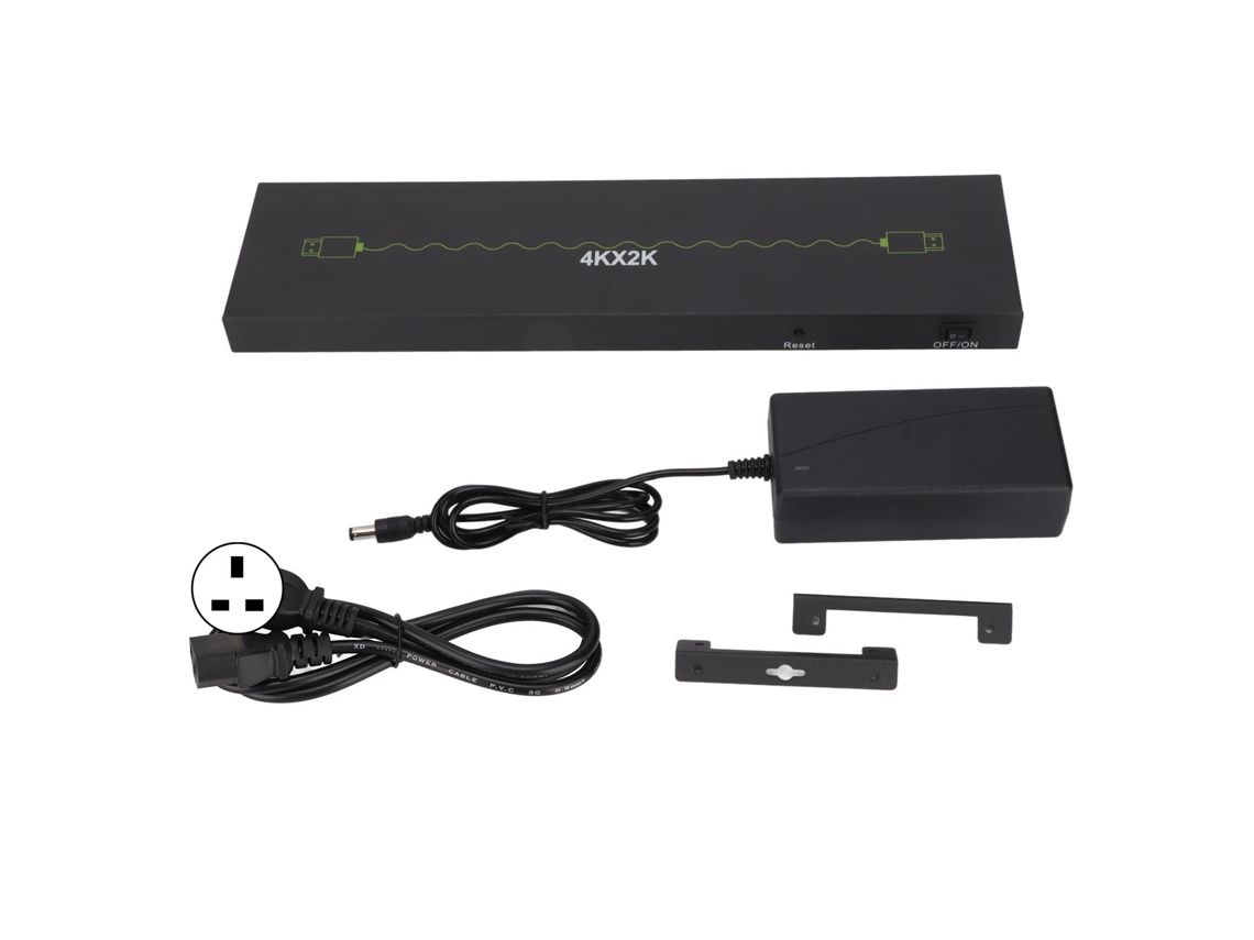 Divisor De Interface Multimídia De Alta Definição 4k 1 Em 10 Out 340mhz 3.4gbps Plug Uk