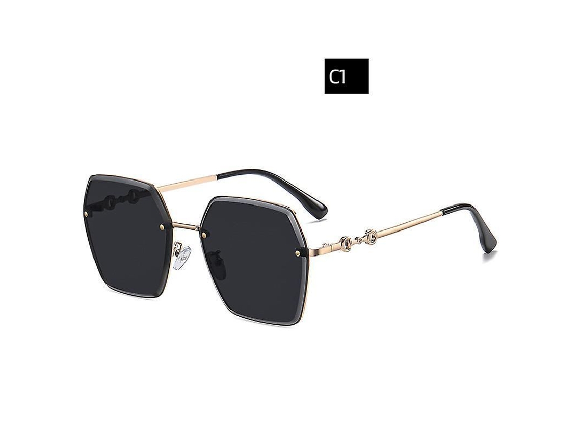 2026-gafas De Sol Sin Marco Marino Uv400 Moda Poligonal Acero Inoxidable Para Protección Solar Viajes Fiesta