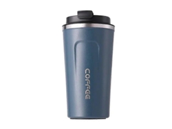 Taza térmica de acero inoxidable de 380/510 ml, portátil, a prueba de fugas, para coche, bicicleta eléctrica