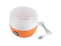 Yogurtera eléctrica automática de 220 V y 1 L con recipiente de plástico y enchufe CN (naranja)