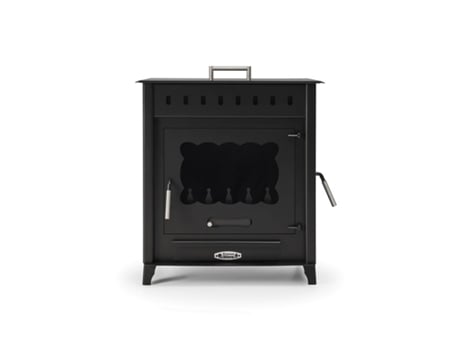 Estufa de Leña Grande PRENSA STOVE 14,3Kw con Horno y Puerta Lateral