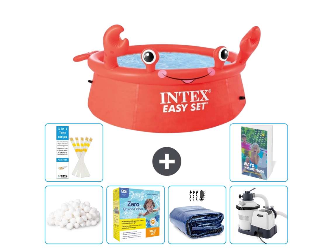 Intex Piscina Easy Set Redonda - Caranguejo - 183x51 Cm - 7-peças S75