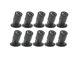 Mini Focos Led Empotrables De Techo De 1w, 100-265v Ca Con Controlador, 10 Unidades, Clase A+, Color Negro, Luz Blanca Fría.