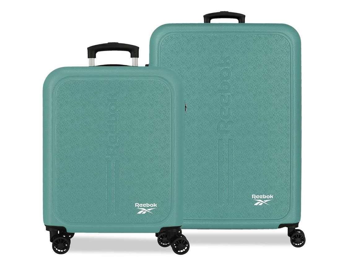 Juego de maletas Reebok Boston color turquesa (46x65x25cm, 91l)