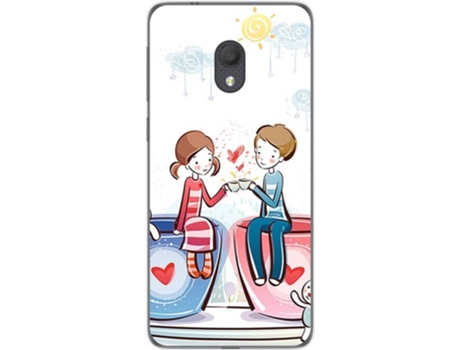 Carcasa Alcatel 1C (2019) TUMUNDOSMARTPHONE Café Multicolor