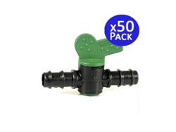 Llave de Paso Riego Goteo 25Mm Pack 50 SUINGA