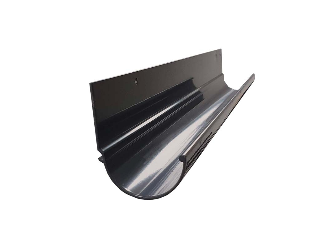 RENOPLAST R50 Canalones de Aluminio 200cm Grafito Semirredondo Canalón para la Lluvia