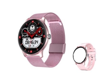 Smartwatch CO-Phénix Bluetooth con correa de watch de silicona dorada Z2Plus