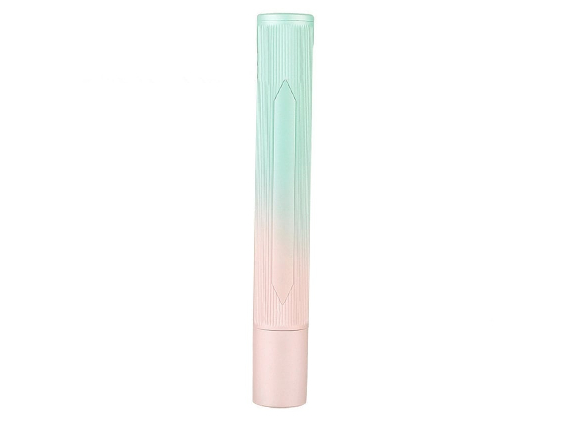 Pincel Plancha Para Cabello Con 3 Niveles De Temperatura, Anti-daño, Para Uso Seco Y Húmedo, Color Degradado Rosa Verde