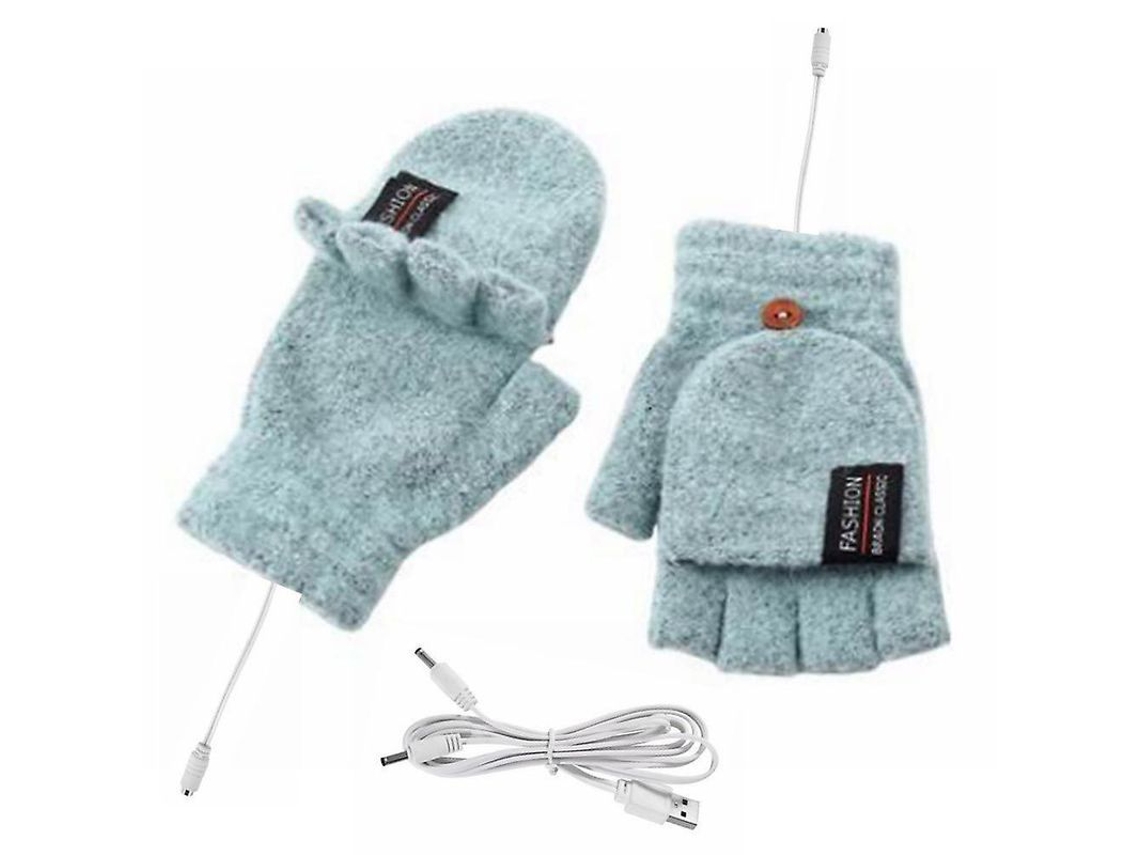 2026-guantes Eléctricos De Calefacción Usb Para Invierno Con Mitones De Media Y Entera Dedo Hechos De Acrílico