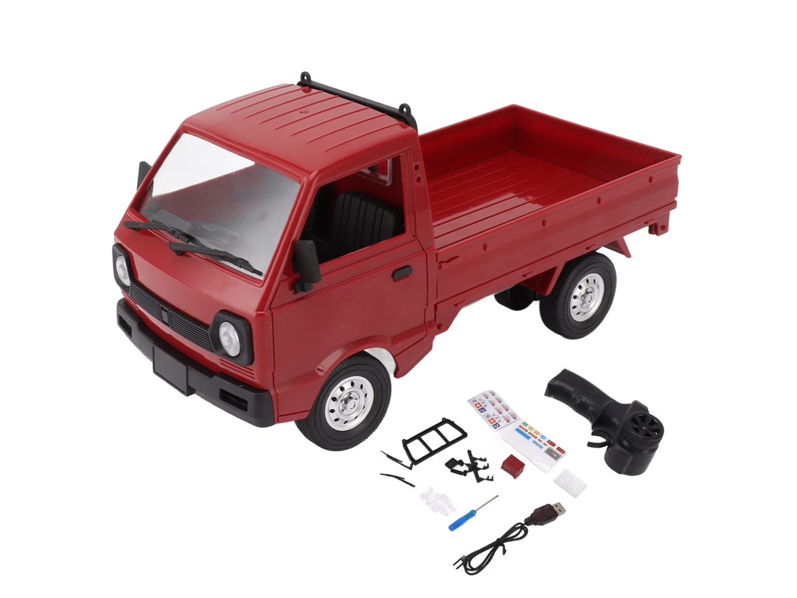 Camión Teledirigido 4x4 A Escala 1/16 Con Transmisión 2.4g Y Luces Led Resistentes A Impactos Para Niños De 8 Años En Adelante.