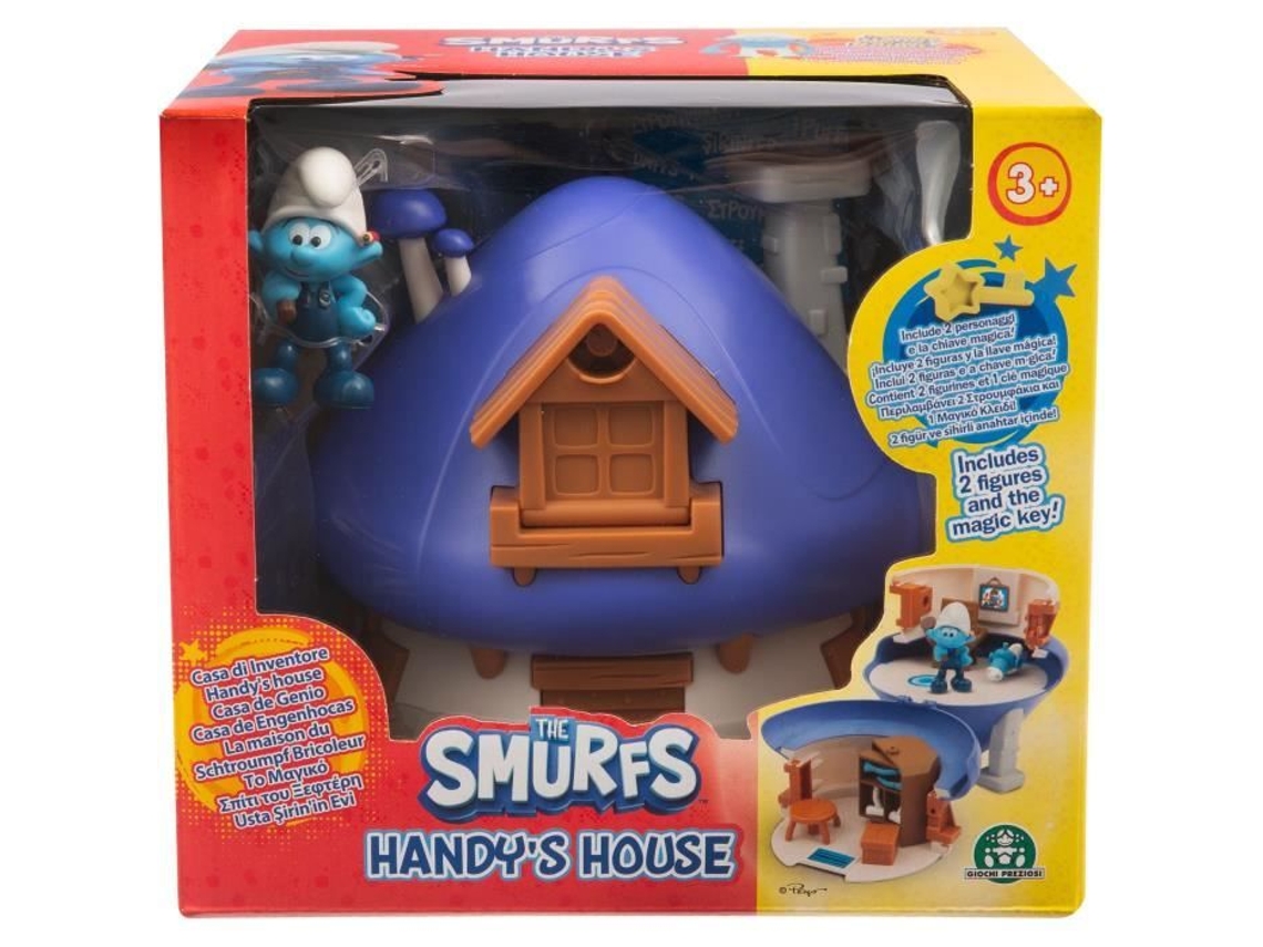 Casita de juguete - GIOCHI PREZIOSI - Los Pitufos - Casa mágica con 1 figura y accesorios - a partir de 3 años - PUF28