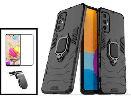 Kit Carcasa + Protector de Pantalla + Soporte Samsung Galaxy A53 5G GIFT4ME Negro