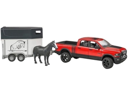 CARRINHA RAM COM ATRELADO E CAVALO