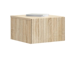 Maison Exclusive - Mesita De Noche De Pared 2 Pcs Roble Sonoma 33 X 34,5 X 20 Cm