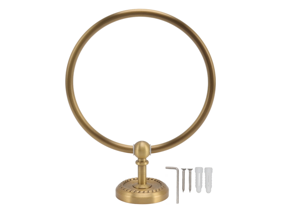 Anillo Para Toallas De Mano De Estilo Antiguo, Fabricado En Latón Y Acero Inoxidable Duraderos, Ideal Para El Baño.