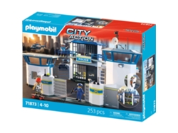 71873 Centro de Comando de Policía, Oficiales de Policía, Acción Urbana, 253 Piezas, Edades 4 y Más Playmobil