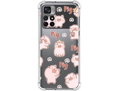 Carcasa Xiaomi POCO M4 Pro 5G TUMUNDOSMARTPHONE Cerdos Multicolor