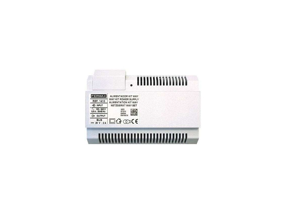 Kit de alimentación Fermax 1410 de 26 Vcc y 2 A Din8