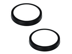 Pack x2 Downlight led 18W Blanco Cálido 3000K redondo superficie marco negro JANDEI