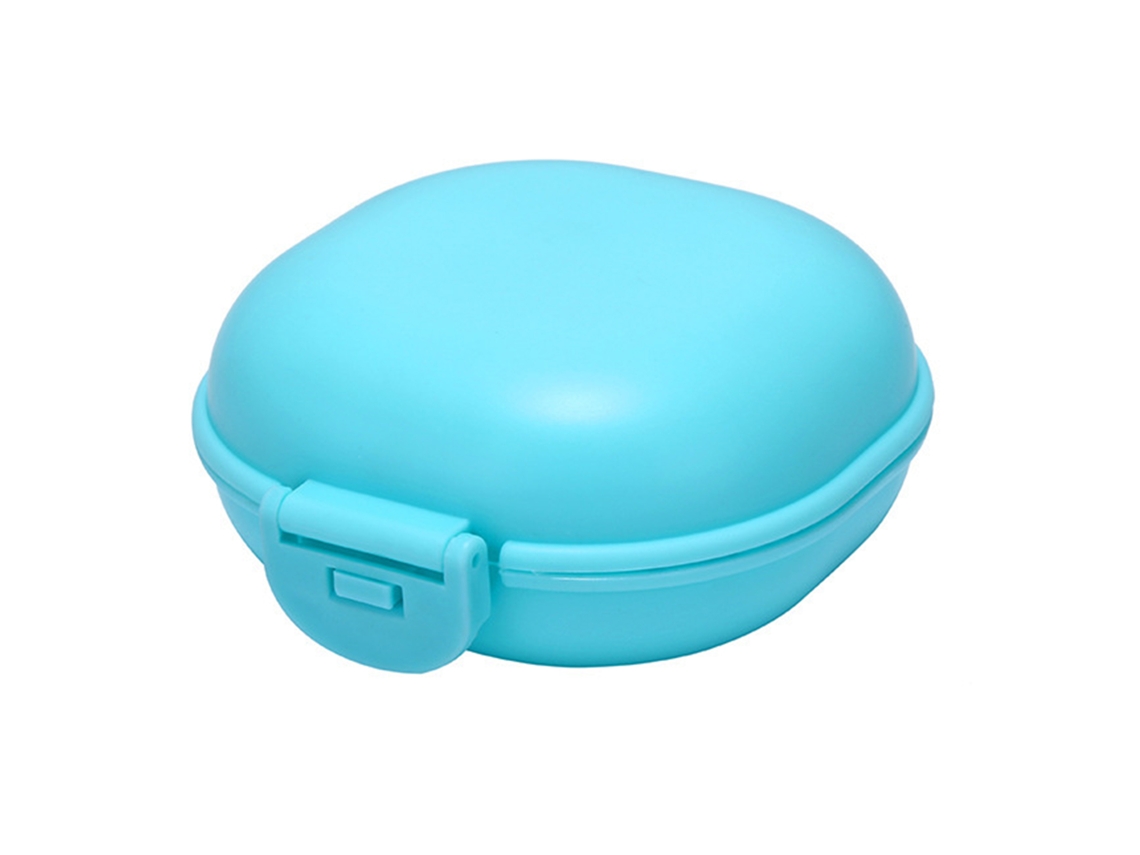 Jabonera portátil impermeable con tapa a presión de PP para viajes, hogar, hotel y dormitorio.