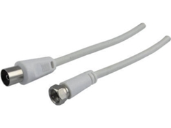 Cable de Antena SCHWAIGER (Coaxial - 1.5 m - Blanco)