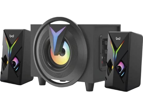 Altavoz Gaming BIWOND WONDERFUL EXPERIENCE Vision RGB 2.1 (Jack 3.5mm - 16 W - Negro)