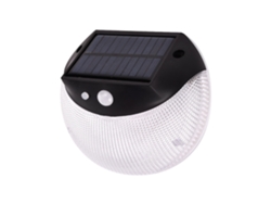 Iluminación Solar Para Terrazas, Apliques De Pared Redondos, Luz Inalámbrica Exteriores Con Inducció