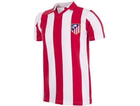 Camiseta Retro de Hombre para Fútbol COPA FOOTBALL Atletico Madrid Rojo (M)