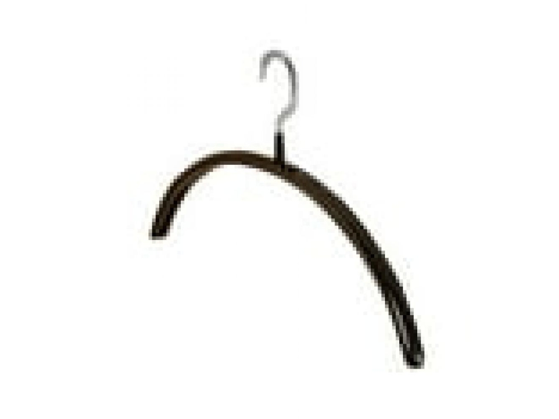 JILLIOPER 5 Perchas Plásticas Sin Hombros No Deslizantes Ahorro Espacio Alta Resistencia para Suéteres Chaquetas Pantalones Camisas Vestidos Negro