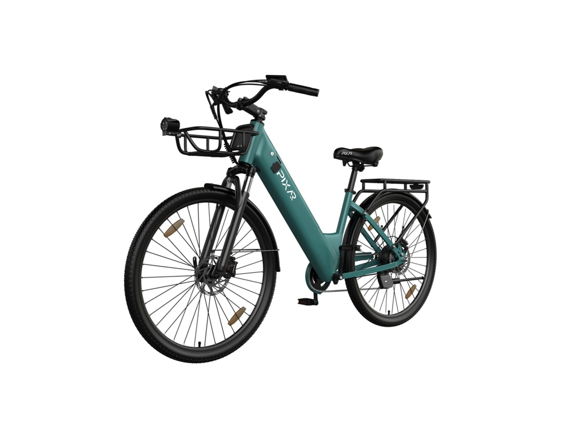 Bicicleta Eléctrica Urbana Pixar C1 Pro, Batería De 36 V Y 18 Ah, Transmisión Shimano De 7 Velocidades, Frenos Hidráulicos.
