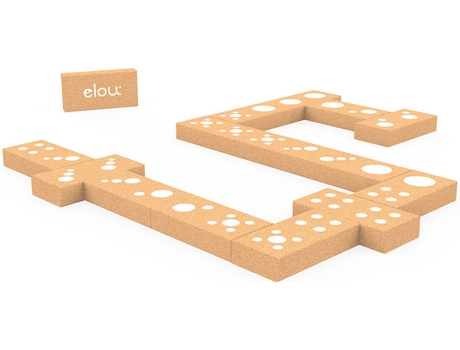 Juego Educativo ELOU Dominó Clásico (Edad Mínima: 18 Meses - 21,5 x 7,5 x 14,5 cm)
