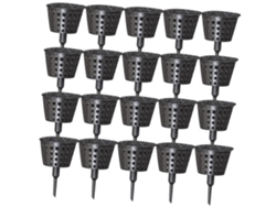Caja De Fertilizante Con Tapa Para Bonsáis Y Orquídeas, Plástico Negro, Paquete De 30