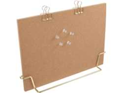 Besportble Tablero De Anuncios De Corcho Healeved Con Base Dorada Y Notas Versátil Para Pared 32 X 1 Cm - O...
