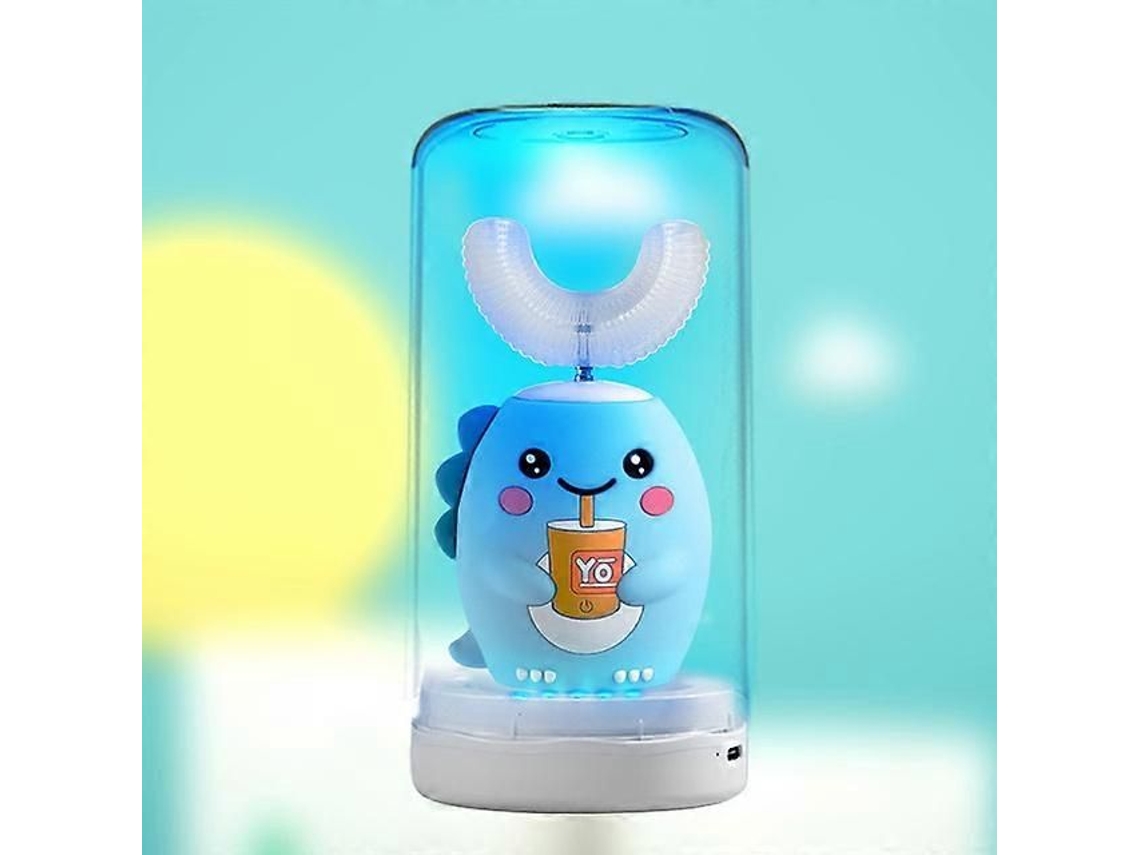 Cepillo de dientes eléctrico inteligente para niños con forma de U, movimiento sónico de 360 ​​grados, fabricado en silicona y con diseño GOKOCO.