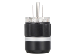 Plugue De Energia Monosaudio M101r De Cobre Puro Ródio Placado Para Equipamentos Audiovisuais Profissionais
